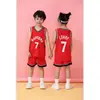 Traje de Uniforme de Baloncesto de los Lakers para Niños y Niñas Estudiantes de Jardín de Infancia y Primaria No. Personalización de Jersey de Equipo de Entrenamiento de Juego 24