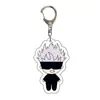 Atacado de Anime Jujutsu Kaisen Mercadoria de Anime Feito por Fãs Versão Q Chaveiro de Acrílico Transparente Dupla Face Bidimensional Transfronteiriço