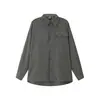 Nice3Rule Camisa de Rayas Seersucker Estilo Japonés Retro para Primavera y Otoño Camisa de Manga Larga para Pareja Hombres y Mujeres Nc091