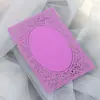 Papel Perlado Calado con Agujeros Pequeños Que No Amarillean, Tarjeta de Encaje Láser, Cuaderno con Borde de Encaje, Papel de Corte, Postal Flor Calada