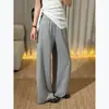 Pantalones Casuales Simples Rectos de Pierna Ancha de Cintura Alta Holgados Cómodos Adelgazantes de Otoño Temprano Nueva Llegada Bolsillos con Caída