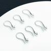 Banhado a Ouro 18K Platina Cor Prata Espessa Preservação de Cor Luxo Leve Ganchos de Brinco com Pino Acessórios de Joalheria DIY