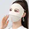 Nueva Máscara de Protección Solar de Cara Completa, Máscara Facial de Seda Helada Transpirable de Verano para Cara Completa, Máscara Facial para Conducir y Ciclismo, Máscara Facial Casual