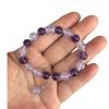 Pulsera Popular de Amatista Natural de Douyin con Cobre y Plata Chapada Regalo para Mejores Amigas, Estudiantes y Parejas Serie