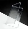 Tarjeta de Conferencia Transparente Triangular Dorado Tallado Doble Cara Visual Nombre Asiento de Palabra Tarjeta de Mesa Tarjeta de Exhibición 10*20V