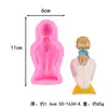 Molde de Silicona para Hacer Decoración de Pastel de Fondant de Chocolate, Niña de Ballet Danzante, Arcilla Suave