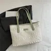 Bolsa de mão com design casual de nicho, bolsa tote moderna de grande capacidade, novo modelo de verão 2026, bolsa transversal feminina simples