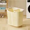 Cesta de Almacenamiento Portátil con Ruedas de Nuevo Estilo, Cesta para Ropa Sucia para Baño del Hogar, Gran Capacidad, Plástico Engrosado, Cesto Transpirable para Ropa Sucia, Venta al por Mayor