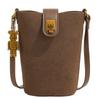 Bolso de mujer de alta calidad tipo bandolera 2023 nuevo bolso tipo cubo simple versátil bandolera de hombro entrega de una sola pieza