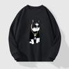 Sudadera fina de cuello redondo para hombre, nueva moda de otoño 2023, con estampado de dibujos animados, de manga larga para pareja