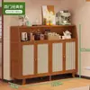 Mueble de pared lateral usado con almacenamiento integrado, mueble de cocina, mueble de sala de estar para exhibición, mueble lateral de madera maciza, mueble para té