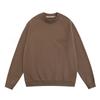 Esenciales Hhh Fog Estampado de Velour de Doble Línea Silicona en Relieve Sudadera Unisex de Peso Pesado Cuello Redondo Otoño e Invierno Moderna