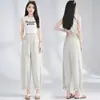Pantalones de encaje con volantes, de cintura alta, corte holgado, pantalones tipo linterna adelgazantes, 2026 verano casual transpirables versátiles cropped bloomers