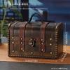 Mini Caixa de Armazenamento Vintage Estilo Chinês Caixa de Joias Embalagem de Joias Caixa de Presente Artesanato em Madeira Adereços de Cinema e Televisão
