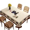 Mantel de Dibujos Animados Divertido Impermeable y a Prueba de Aceite 2025 Lujo Ligero Atmósfera de Gama Alta Lavable Rectangular Alfombrilla Protectora para Mesa