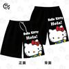 Pantalones Casuales de Dibujos Animados Lindos Kt Hello Kitty de Venta Caliente Transfronteriza Estampado 3D Versátiles Modernos Ajustados Cinco Cuartos