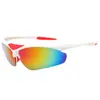 Nuevas gafas de sol de rana coloridas deportivas para exteriores para montar en bicicleta hombres al por mayor 0091 mujeres gafas de sol para bicicleta moda