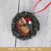 [Personalizado] Bola Pendente de Árvore de Natal Transfronteiriça Artesanato em Resina Decoração de Natal de Animais Enfeites de Natal para Casa