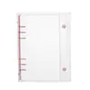 Cubierta de plástico transparente para cuaderno de hojas sueltas A5A6A7M5, planificador de tapa blanda, cubierta para álbum de fotos, carpeta de 6 agujeros de colores, cubierta individual