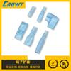 Vaina Terminal Retardante de Llama de PVC Resistente a la Temperatura y la Presión 110 187 250 Enchufe Tipo Bandera Recto Resorte Vaina Azul