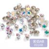 Piedra 3468mm ocho pequeños Shiyue cara puntiaguda broca de uñas redonda cristal de vidrio broca accesorios de joyería diy