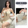 Sexy Camisón Floral de Encaje con Tirantes, Estilo Dulce y Fresco, con Copas en el Pecho, Ropa de Dormir Estampada, Ropa de Casa, Lencería para Mujer