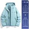 Chaqueta de Plumas Estilo Luo Tuo para Hombre, Tres en Uno Cortavientos e Impermeable, Chaqueta de Trabajo con Logo Personalizado