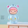 Enfeites de mesa de escritório em casa com urso fofo, desenhos animados de carro, decorações criativas, artesanatos de resina fofos