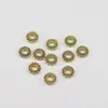 Acessórios para Pulseira de Contas Espaçadoras Torcidas de Prata Vintage Xizang Acessórios de Material Espaçador de Contas de Floco de Neve Atacado