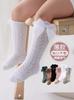 Calcetines de verano de malla fina para niñas, con lazo, de longitud media, de princesa, para bebés, España