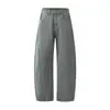 Pantalones casuales de calle Muqiu para hombre, estilo americano, silueta curva, lavados, jeans vintage desgastados unisex, holgados