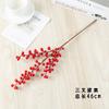 Salgueiro Fumegante Fruto Vermelho Artificial Fruto da Fortuna Balde Ano Novo Espuma Floral Decoração de Frutas Vermelhas Feijão Acácia Pequeno Azevinho Ano Novo Boa Sorte