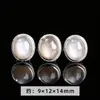 Jingdian Jewelry Caja Mágica Ovalada Luz de Luna Gris Natural Accesorios para Pulsera Colgante de Joyería DIY Productos Semiacabados Al por Mayor