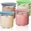 El Juego de Cuatro Vasos para Helado es Adecuado para la Máquina de Helados Ninja Creami Breeze Nc100/Nc200