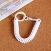Llavero de Cuerda Elástica de Color Chapado en Color Hebilla Elástica de 25 mm Accesorios Llavero Cuerda Elástica Retráctil Cuerda Anti-pérdida