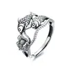 Chiba Taiyin retro do viejo estilo étnico dinero koi loto hueco personalidad anillo abierto mujeres enviar amigos moda