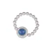 Anel de Pérola Natural Aquamarus para Casa Anel de Dedo com Design de Nicho Feminino Fashionável Personalizado Luxo Leve Prata Pura de Alta Qualidade