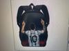 Mochila Messi Mundial de Fútbol Alrededores Mochila Escolar para Estudiantes Gran Capacidad Poliéster Mochila Reductora de Carga Bolsa para Computadora Dibujos Animados
