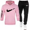 Deseo transfronterizo nuevo traje de suéter de marca de moda NK para hombres, moda europea y americana, traje deportivo de color a juego para hombres en stock