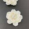 Flor de doble capa paso-mueve peonía Camelia S007 flor cosida a mano pétalo de flor de perla de imitación ABS