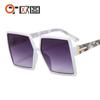 Caja nueva gafas de sol para reparación facial de hombre y mujer versátiles de moda adelgazantes coloridas gafas de sol transfronterizas europeas y americanas 9509