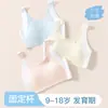 Camisole de Seda Gelada Sem Costura com Bojos Fixos para Meninas Adolescentes no Segundo e Terceiro Estágios do Ensino Fundamental Roupa Íntima Esportiva