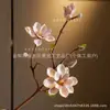 Traje de Flor de Magnólia Clássica Flor Artificial Sala de Estar Decorações para Casa Decoração de Flor Seca Flor de Seda