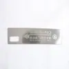 Adecuado para 25 Modelos Geely Boyue L Manija del Portón Trasero Calcomanía de Advertencia Panel de Acero Inoxidable Accesorios Decorativos Suministros Automotrices