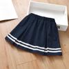 Saias para Meninas, Saias de Verão Estilo Preppy, Saias Plissadas Infantis para Meninas, Uniformes Escolares Infantis para Meninas, Saias de Uniforme Estudantil Azul Marinho