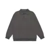 Sudadera Yidao Vintage 2025 Otoño Nueva Japonesa Retro Simple Color Sólido Holgada Casual Versátil Manga Larga Cuello Solapa