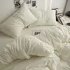 Lençóis de Cama Casal Japonês, Fronhas, Capas de Colcha, Conjunto de Roupa de Cama de Quatro Peças, Lençóis de Elástico, Colcha, Capa de Colcha, Conjunto de Três Peças para Dormitório Estudantil