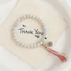 Novo Estilo Chinês Estilo Nacional Pulseira de Cerâmica de Jingdezhen com Contas Estilo Étnico Literário Pulseira de Contas de Porcelana Corda de Mão para Melhor Amiga de Nicho