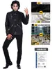 Jaqueta de Trabalho Jackson Personalizada Estilo Gótico Fivela de Metal Halloween Cosplay Performance Top Roupa Externa