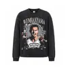 Ropa para Hombre Wen Binyama Retro Lavado Retrato Algodón Puro Holgada Talla Grande Capa Base Primavera/Otoño Camiseta de Manga Larga